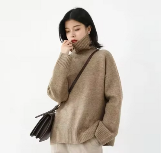 Sudadera cuello alto amplia y cómoda - Vestiria