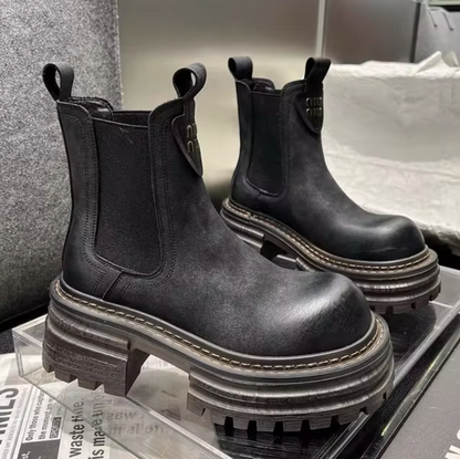 Botas Altas con Plataforma Gruesa Mujer