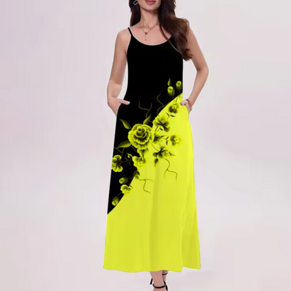 Vestido Elegante Largo Multicolor