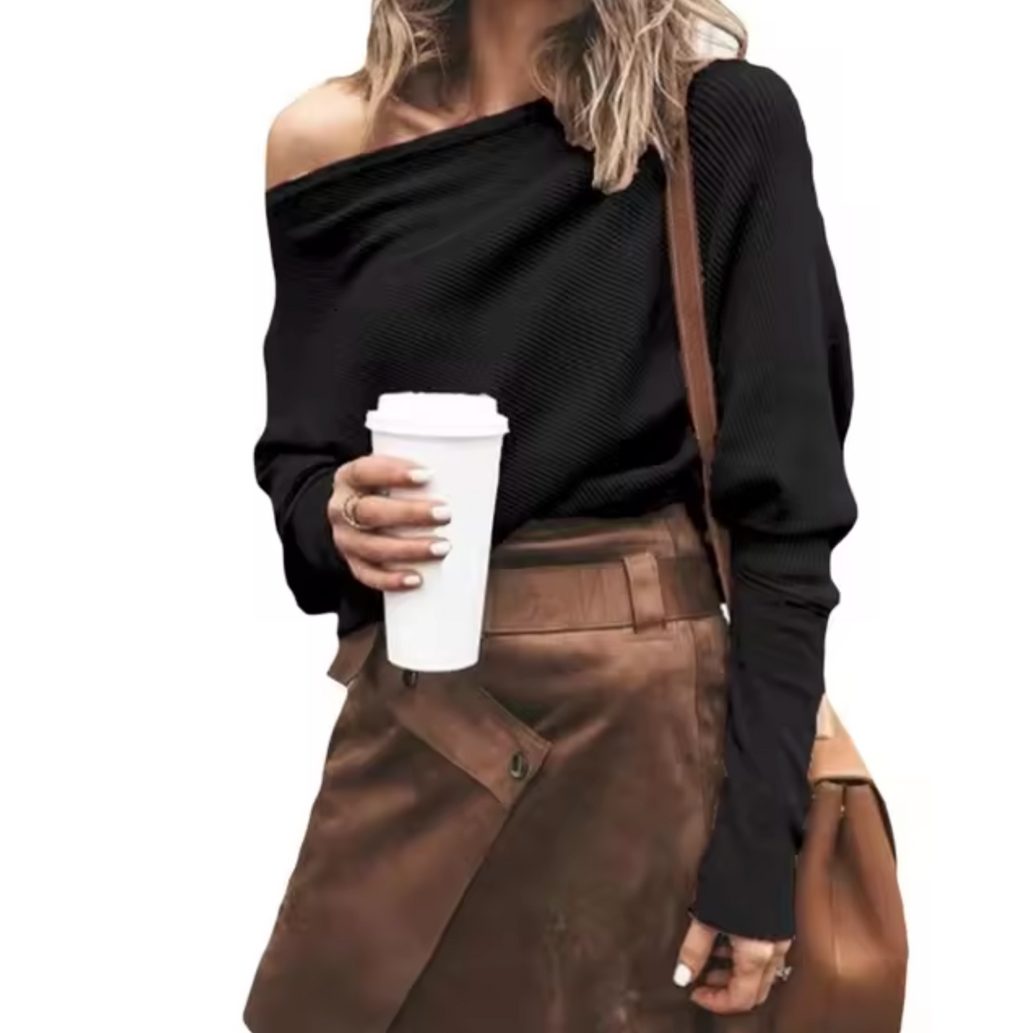 Blusa Punto Mujer Off Shoulder Chic