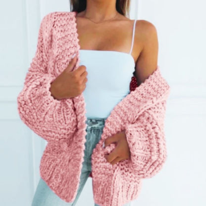 Chaqueta Punto Grande Mujer
