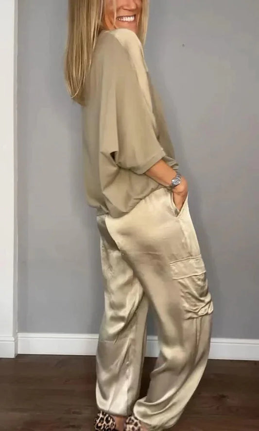 Conjunto Satín Seductor Mujer - Vestiria
