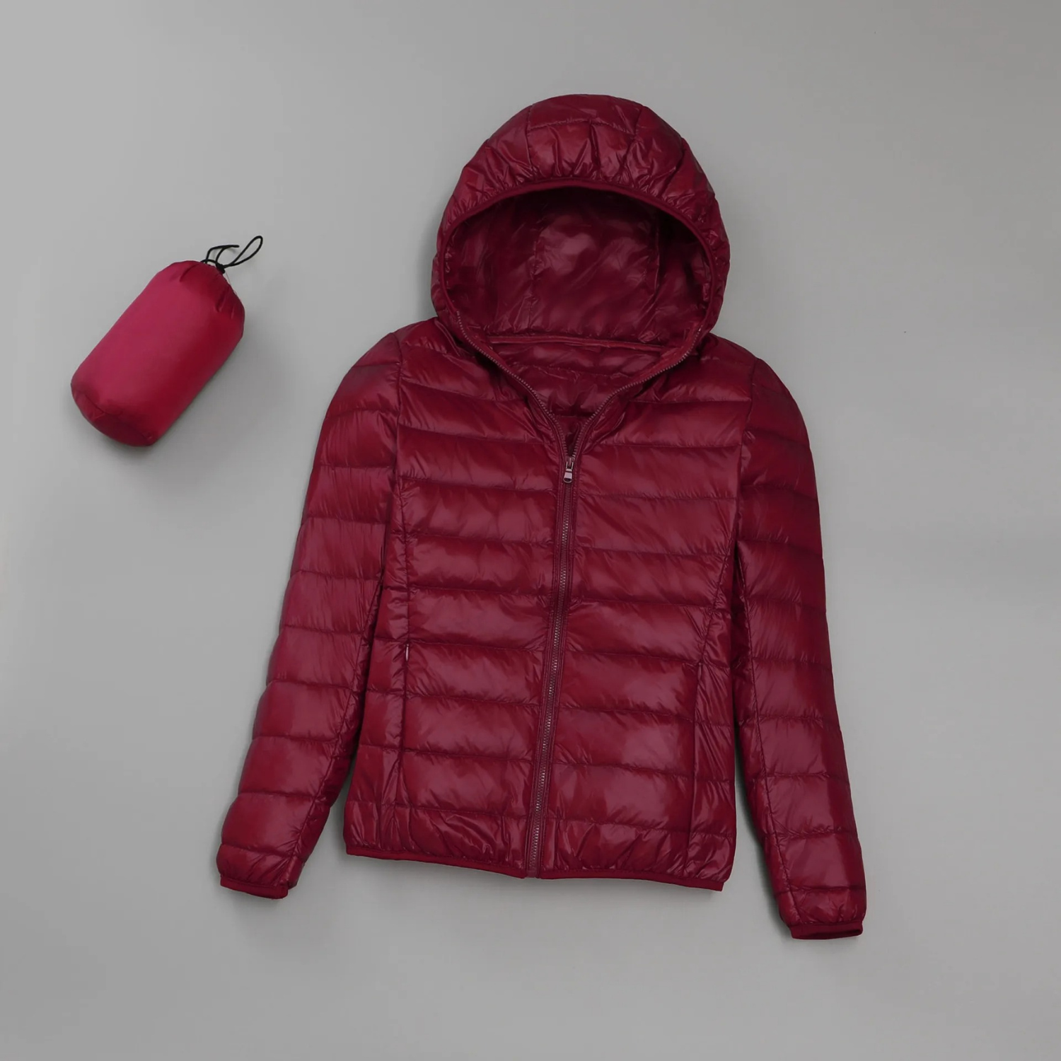 Abrigo Invierno Mujer Capucha Elegante - Vestiria