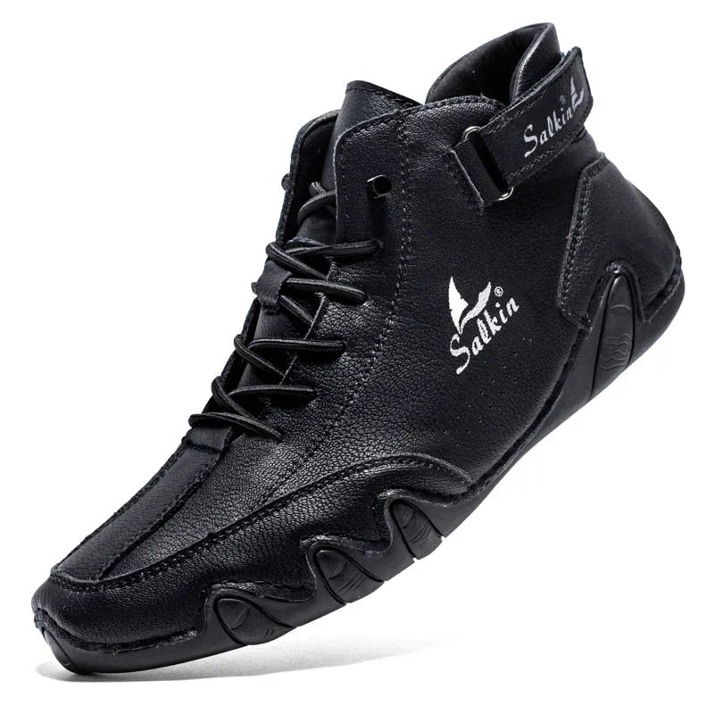 Zapatos cómodos de piel ortopédica