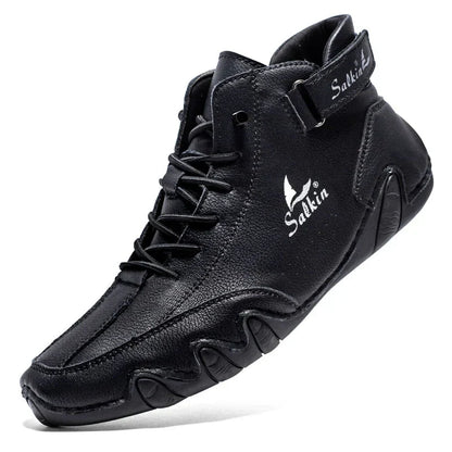 Zapatos cómodos de piel ortopédica