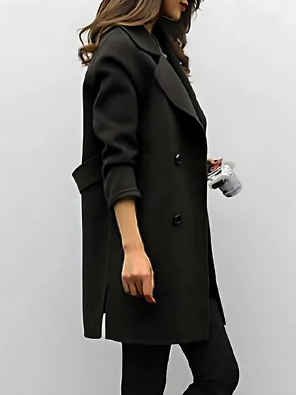 Abrigo Trench Mujer Elegante Largo
