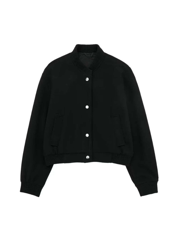 Chaqueta bomber femenina ligera moda