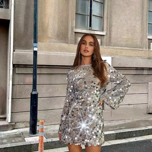 Vestidos de Fiesta Lentejuelas Mujer Elegantes - Vestiria