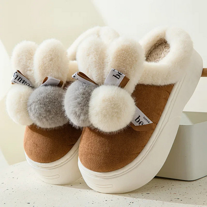 Zapatillas Planas Peluche Suaves Mujer