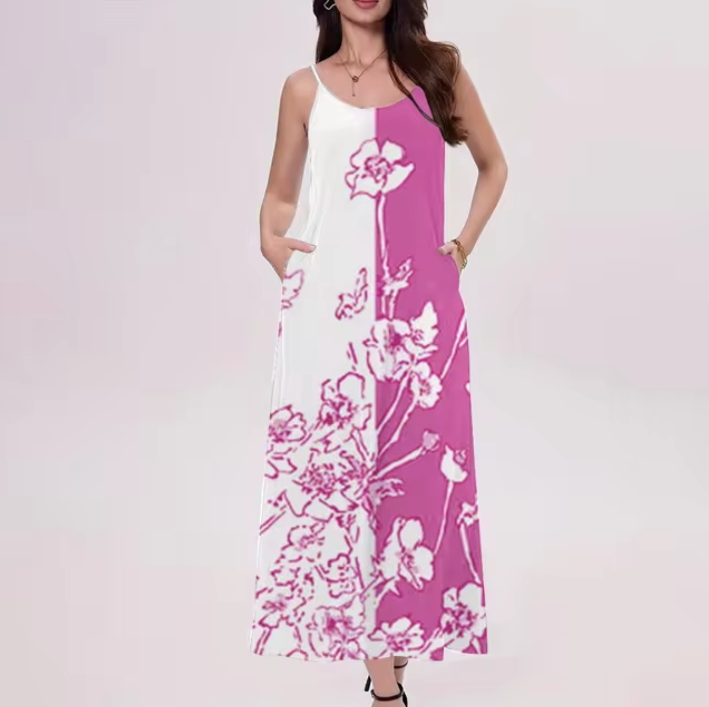 Vestido Floral Sin Mangas Verano