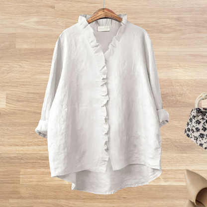 Blusa Ligera con Volantes Femenina LYANA - Vestiria