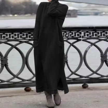 Vestido Sudadera Terciopelo Cálido Mujer