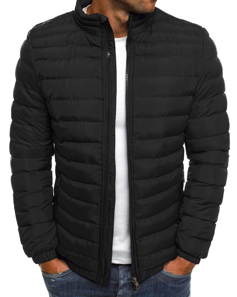 Chaqueta Deportiva Cuello Alto Unicolor