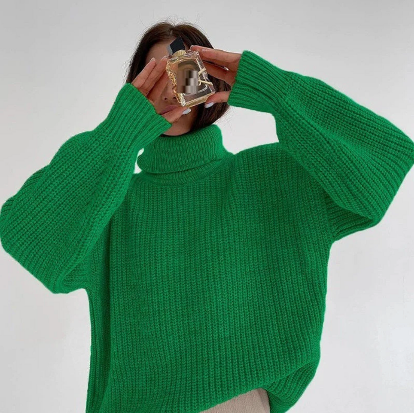 Sudadera Punto Grande Cuello Alto