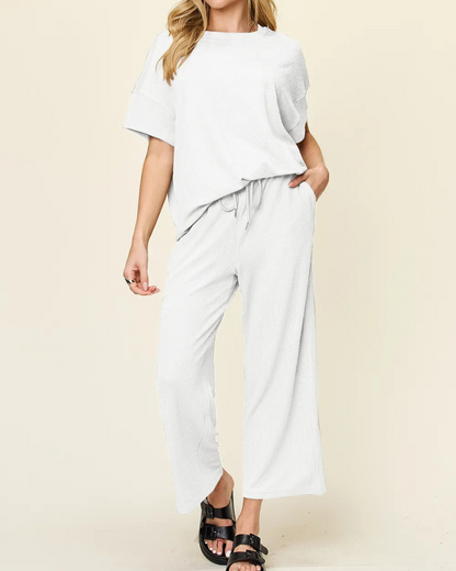 Camiseta y Pantalón Conjunto Cómodo Mujer
