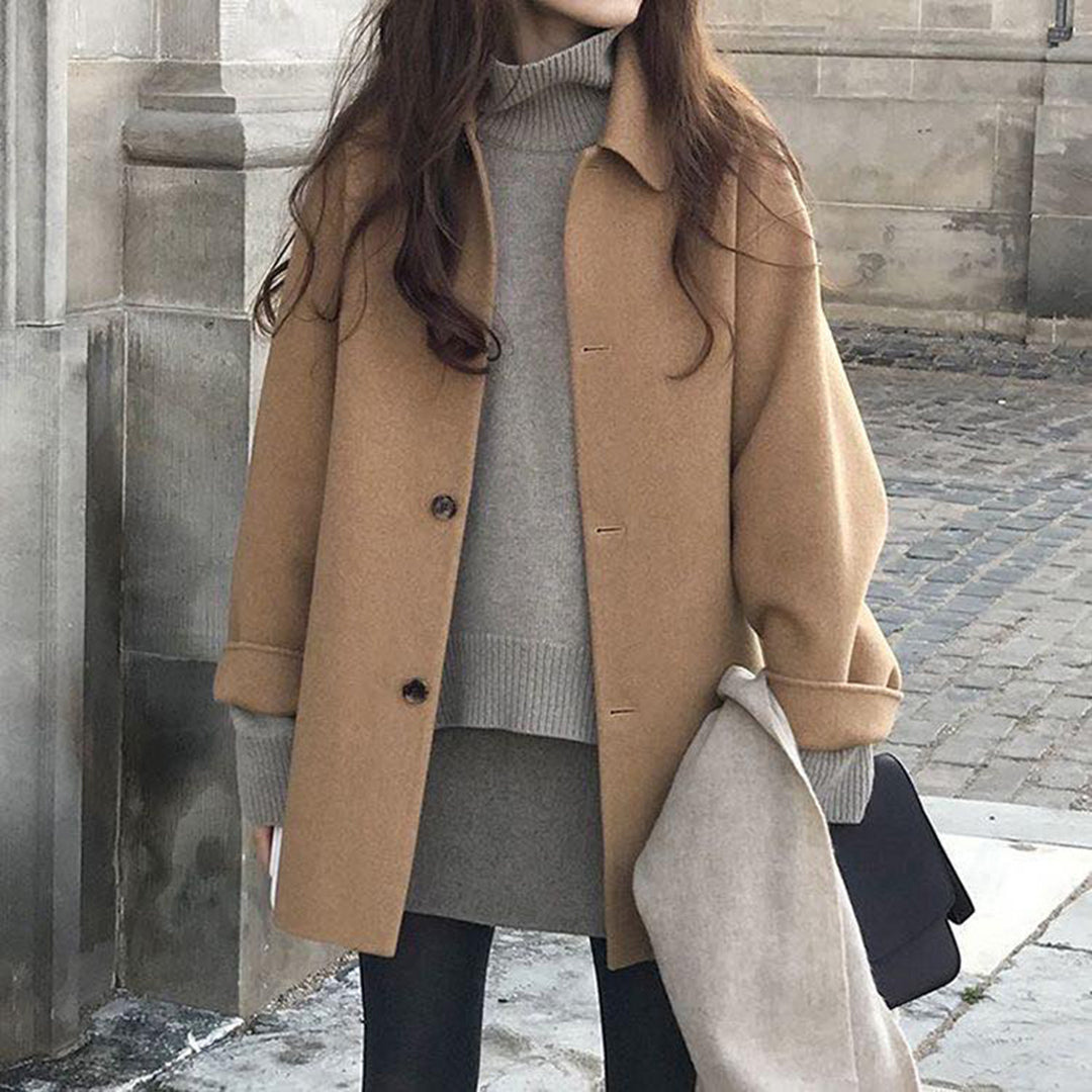 Abrigo Largo Invernal Mujer Abrigado - Vestiria