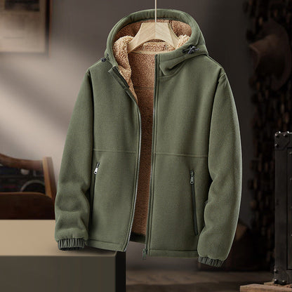 Chaqueta Hombre Piel Sintética Cálida