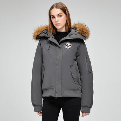 Chaquetón de mujer abrigado invernal corto
