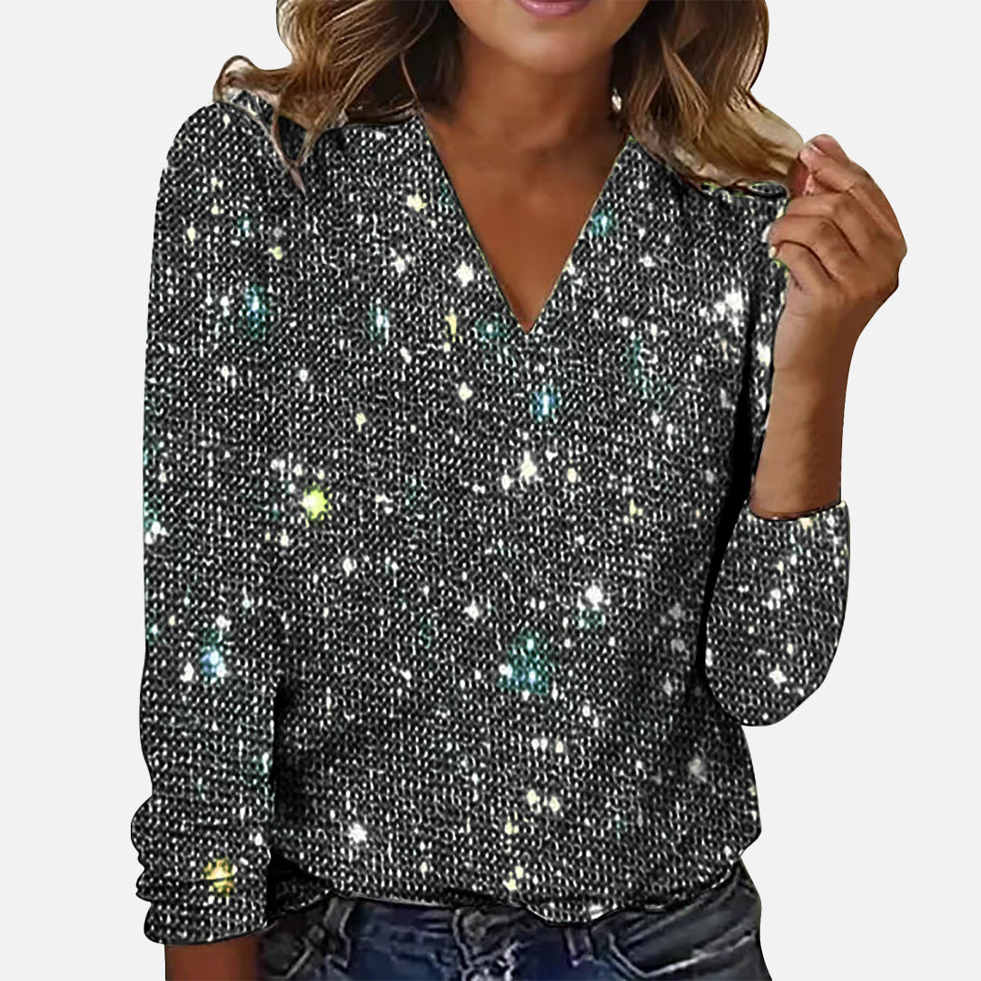 Blusa Navideña Brillante Fiesta