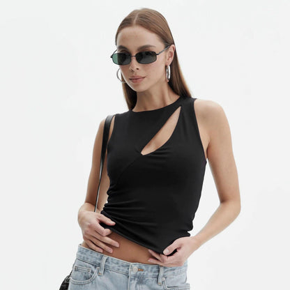 Top de punto ligero sin mangas mujer verano - Vestiria