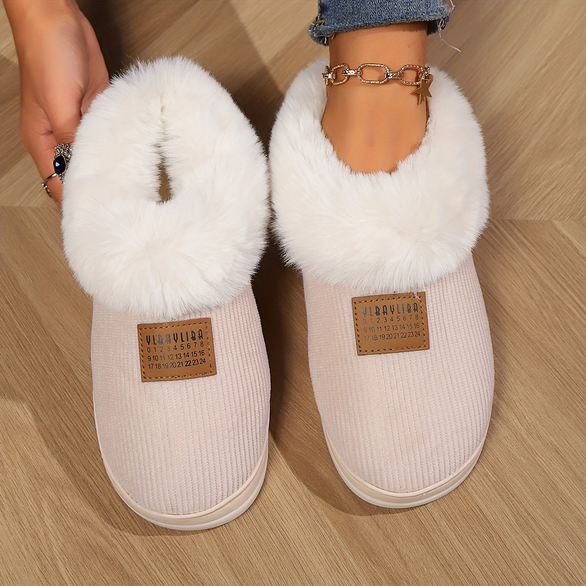 Zapatillas Mujer Piel Sintética Cálidas - Vestiria