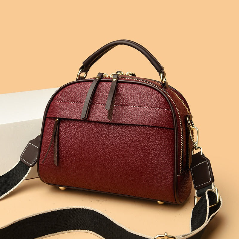 Bolso Mujer Cuero Estructurado y Texturizado - Vestiria