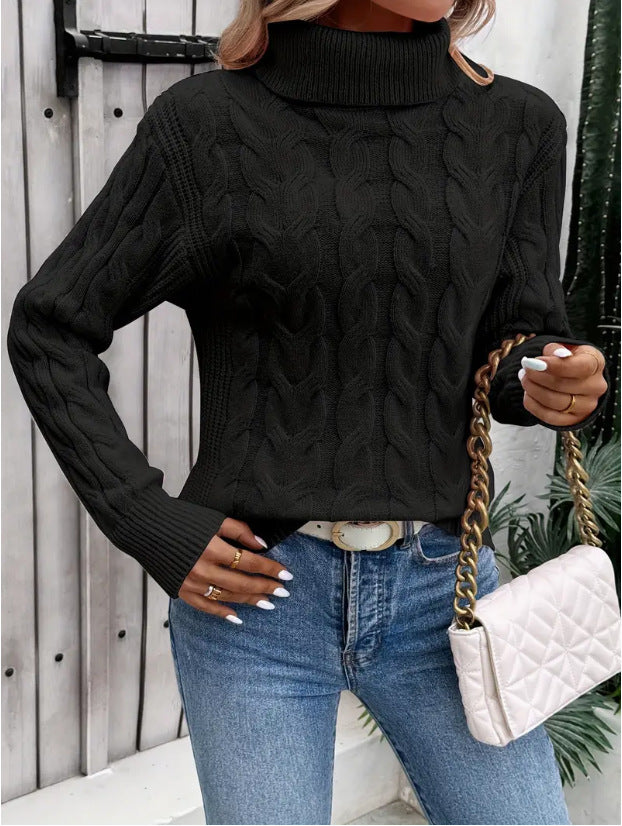 Sudadera cuello alto mujer elegante Freja