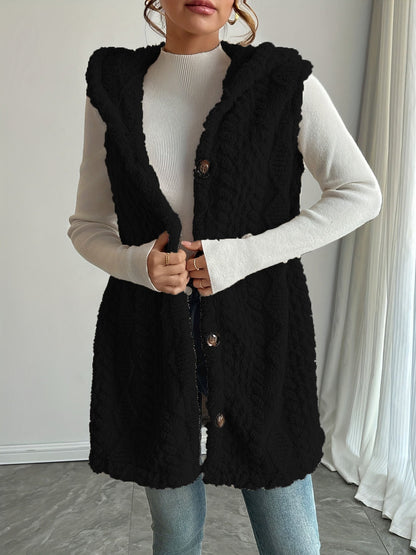Chaleco con capucha mujer elegante Aria