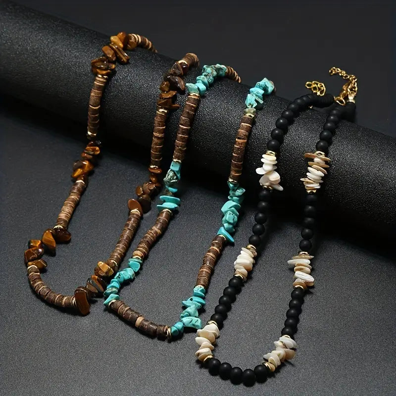 Collar Surfero con Piedra Marina