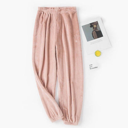 Pantalones polares cómodos mujer corte deportivo
