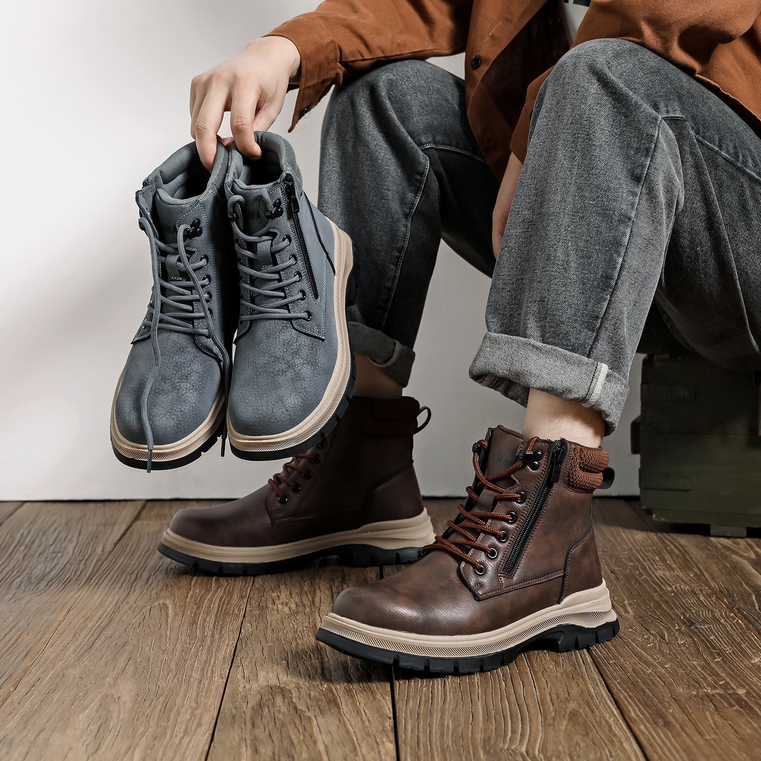 Botas Hombre Altas Resistentes - Vestiria
