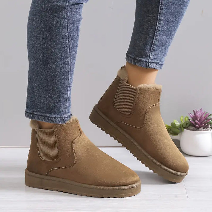 Botas Mujer Ante Sintético Forro Cálido - Vestiria
