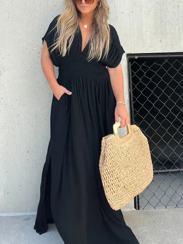 Vestido Boho Largo Floral - Vestiria