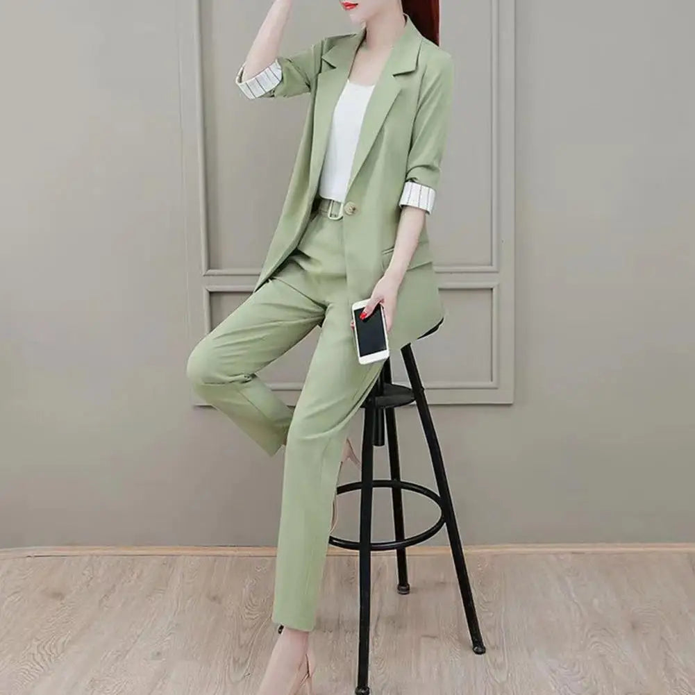 Traje Chaqueta Mujer 3 Piezas Clásico - Vestiria