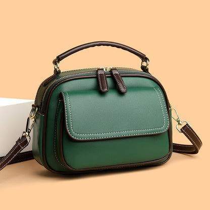Bolso bandolera mujer cuero sintético elegante compacto