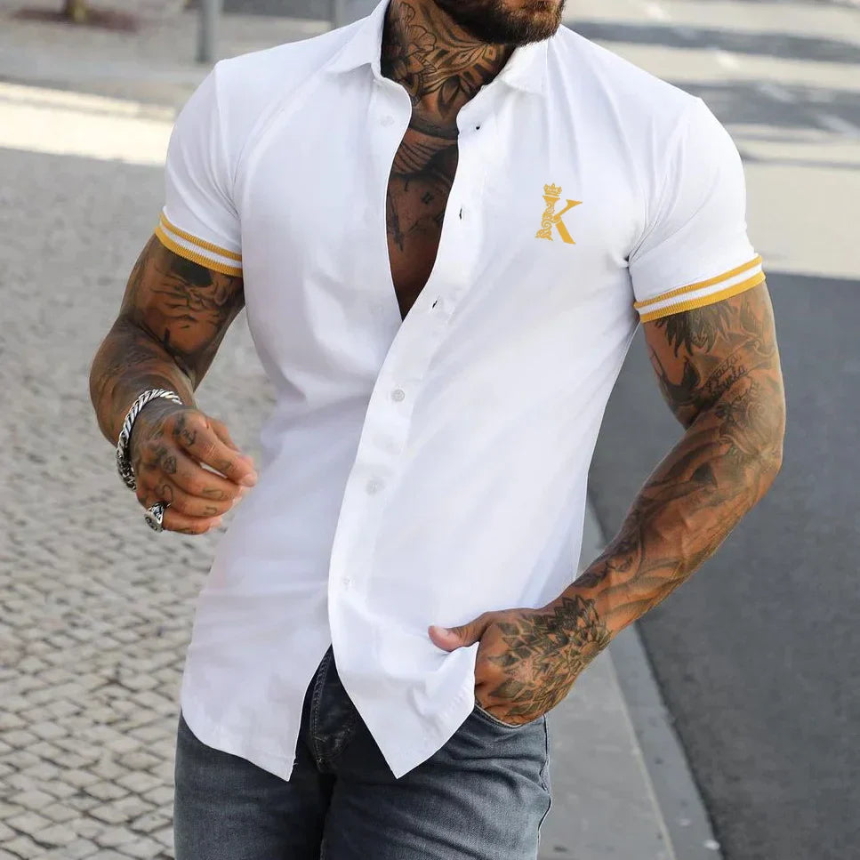 Camiseta Deporte Elástica Hombre