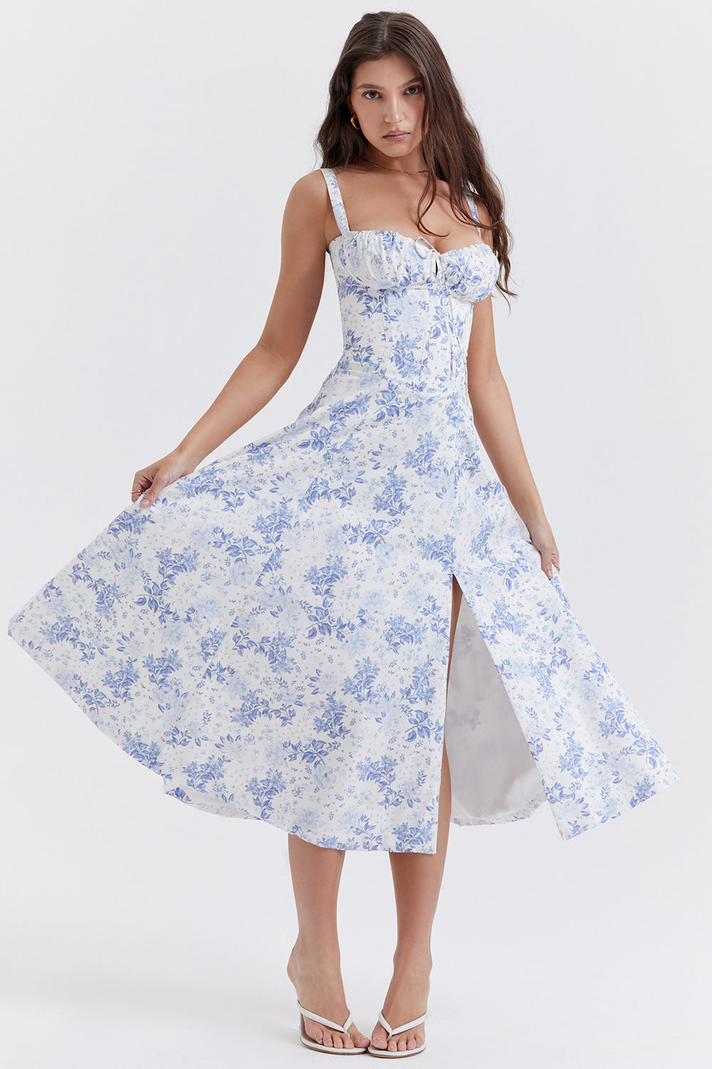 Vestido Floral Mujer Estampado Elegante