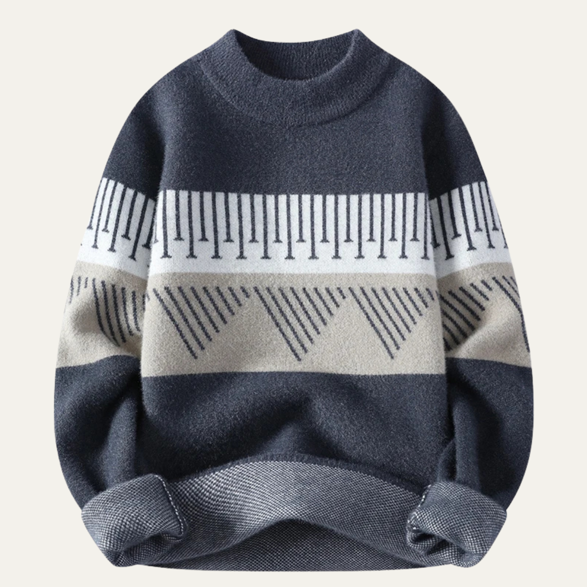 Sudadera de punto cálida hombre invierno - Vestiria