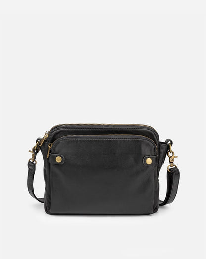 Bolsa de mano de cuero auténtico