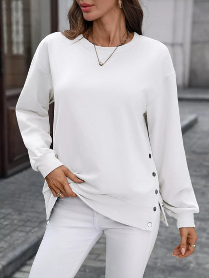 Sudadera cómoda mujer con cierre lateral