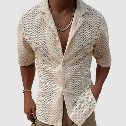 Camisa de punto básica elegante
