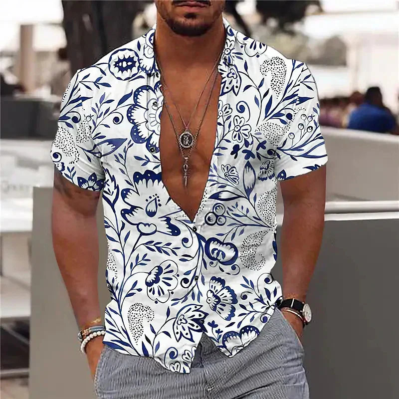 Camisa Hombre Estampado geométrico elegante - Vestiria