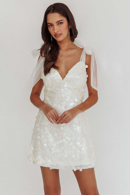 Vestido de noche brillante mujer