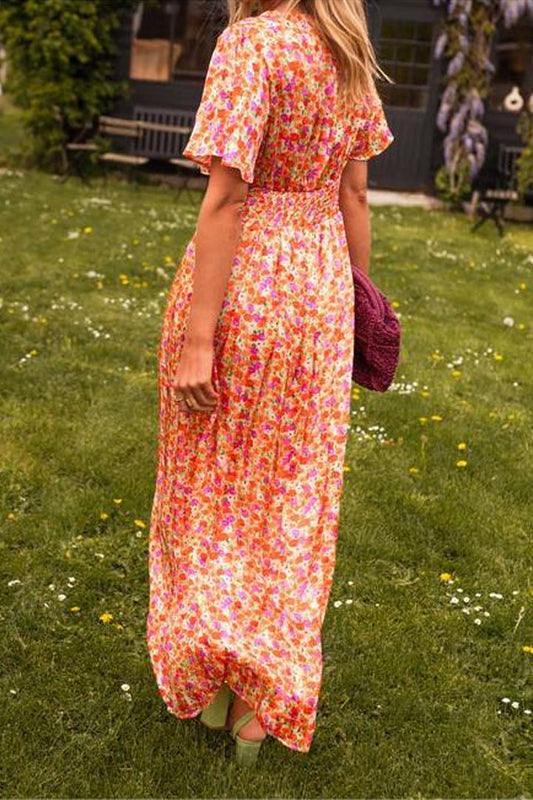 Vestido Elegante Escote en V Largo - Vestiria