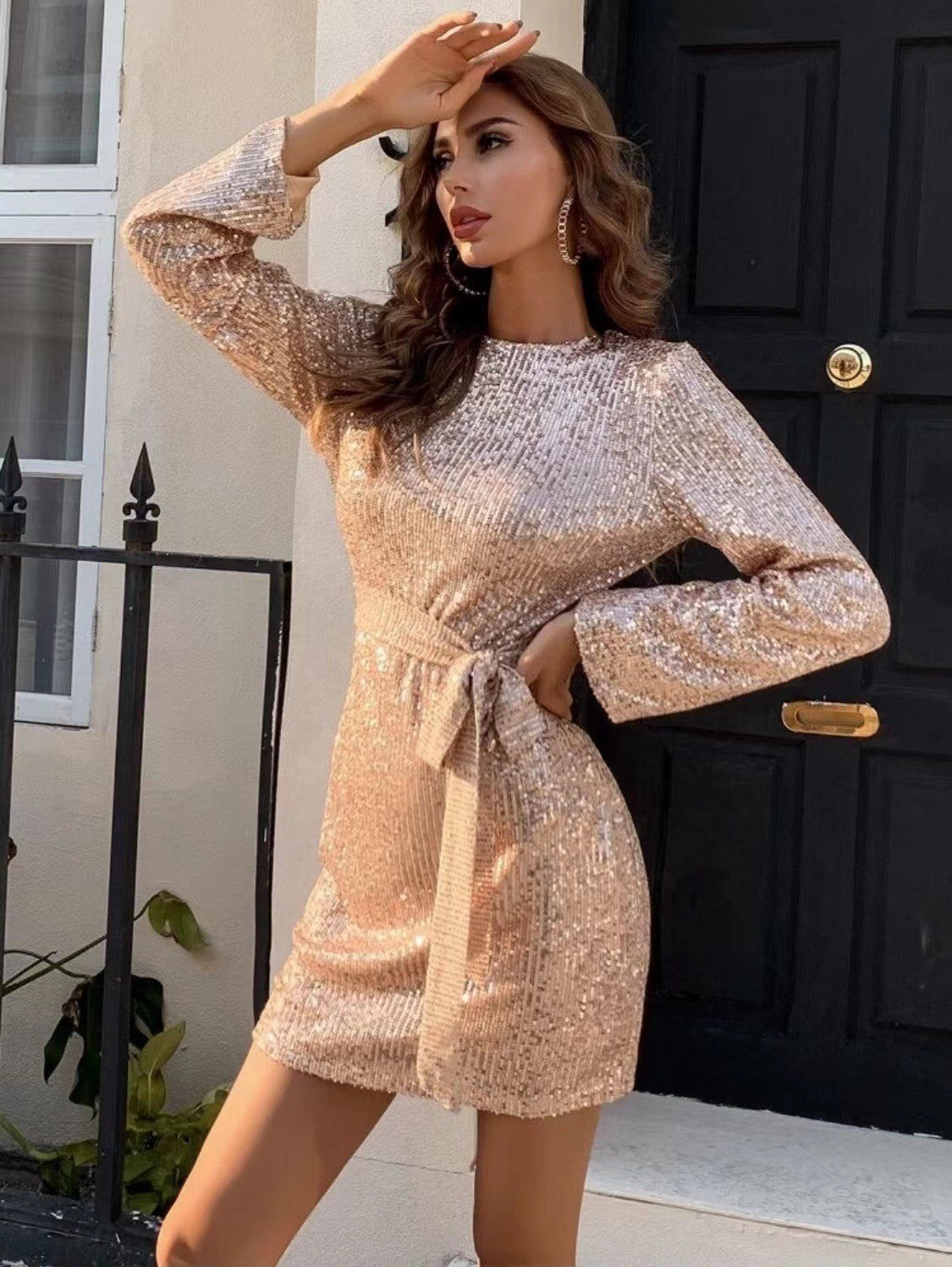 Vestido de noche brillo mujer - Vestiria