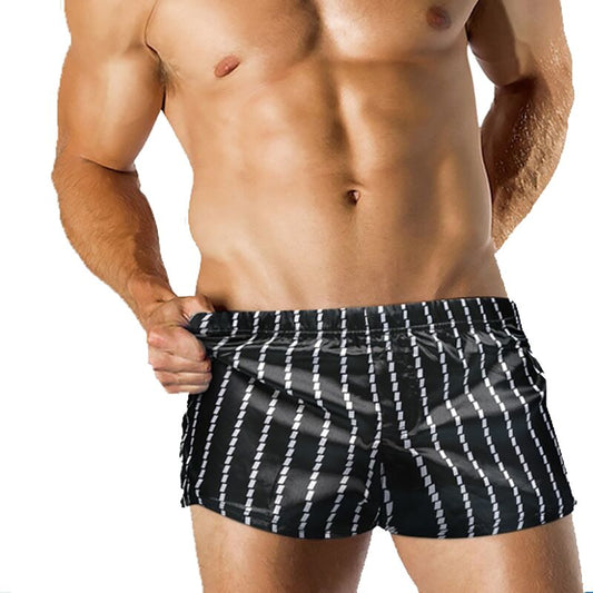 Pantalones cortos playa hombre estampado rayas - Vestiria