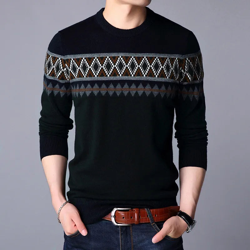 Jersey de Punto Hombre Cuello Redondo