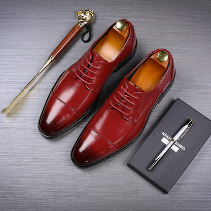 Zapatos Hombre de Piel Clásicos con Cordon
