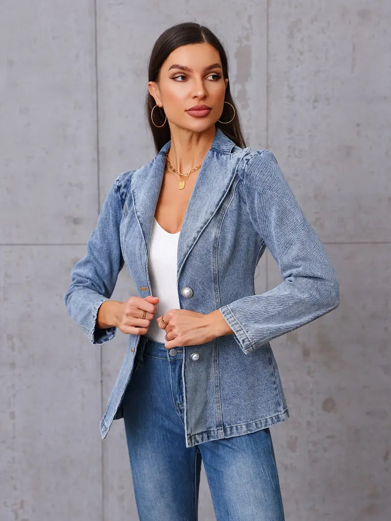 Chaquetilla vaquera clásica de algodón - Vestiria