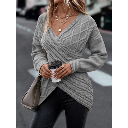 Jersey Mujer Punto Cuello V